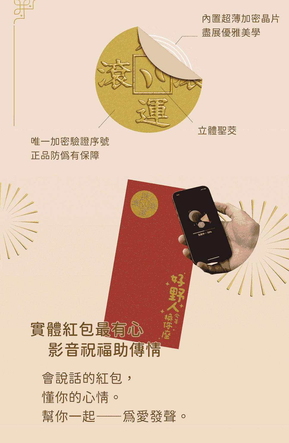 晶片時光膠囊會說話的紅包- 2入 (隨機款式)