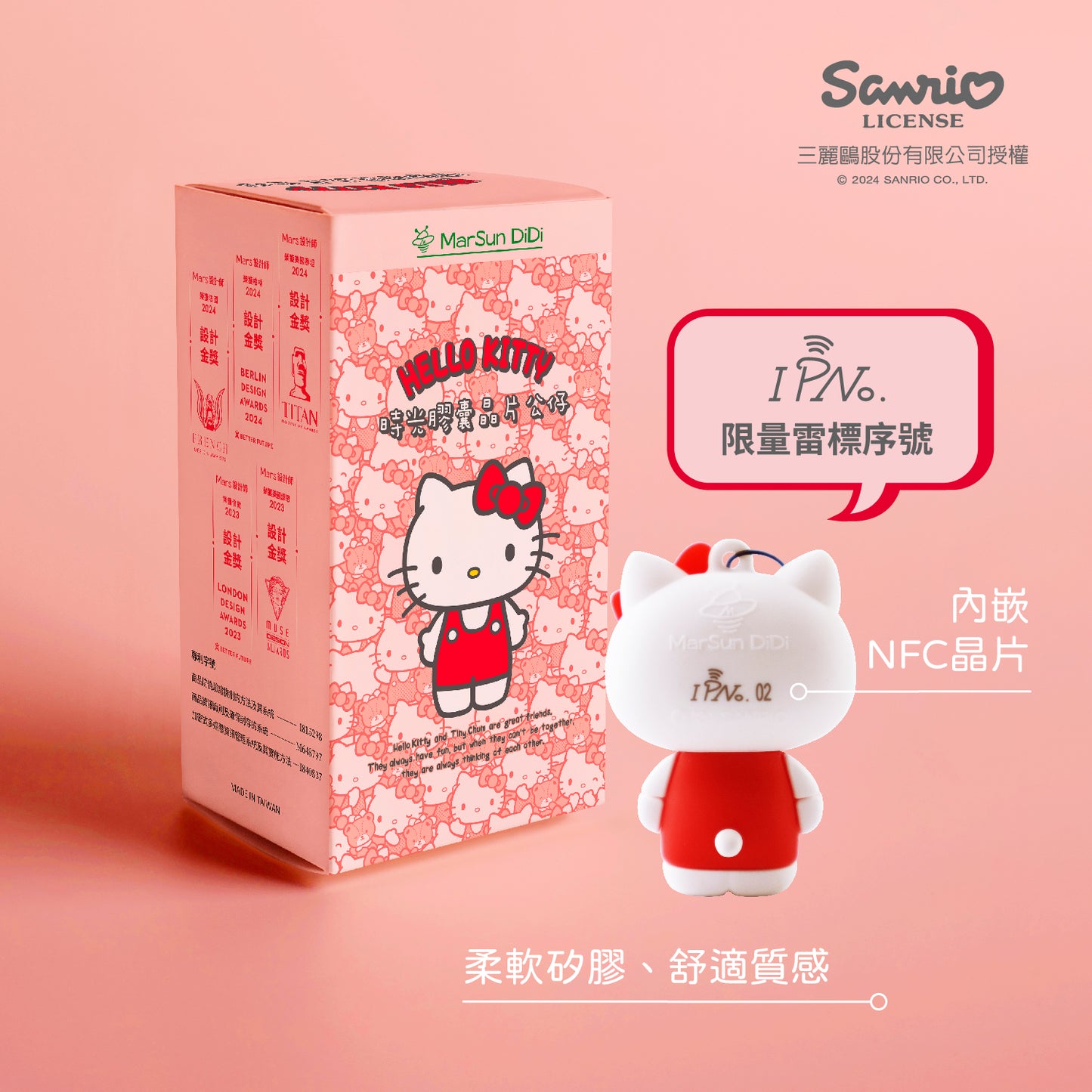 三麗鷗晶片時光膠囊公仔 - Hello Kitty 經典款