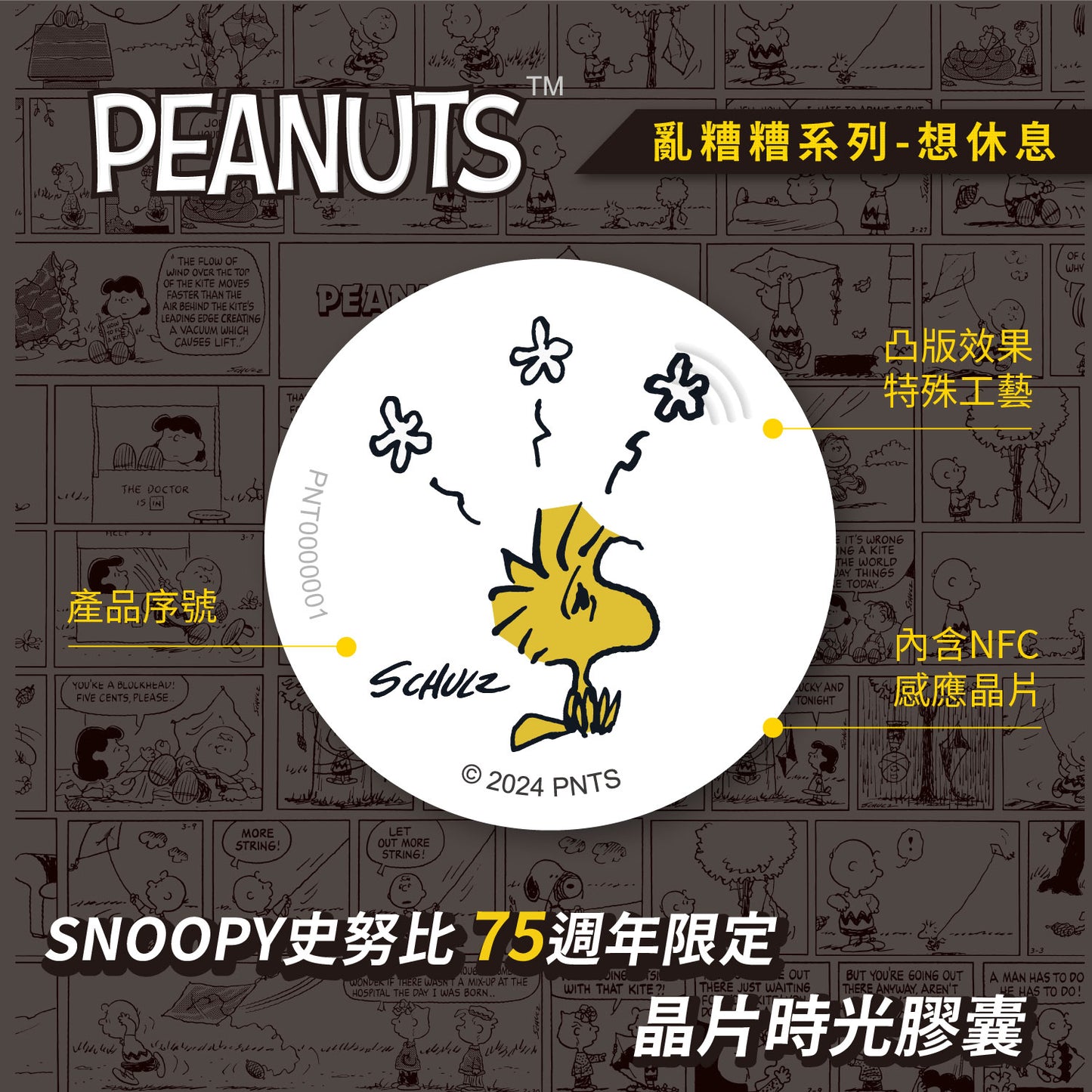 【20% OFF】SNOOPY 75th Anniversary Chaos Series Chip Time Capsule (4 Designs)