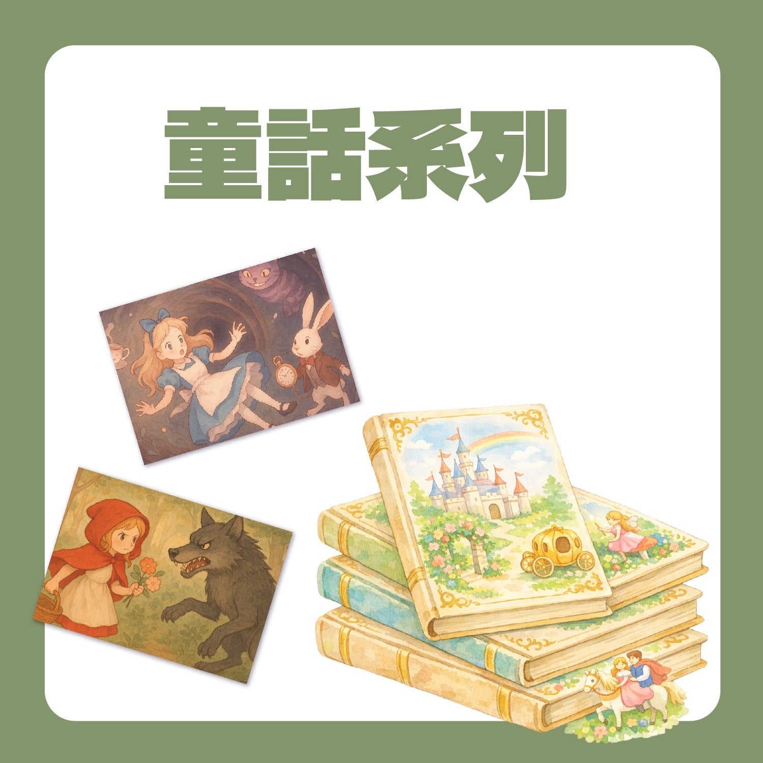 童話晶片明信片