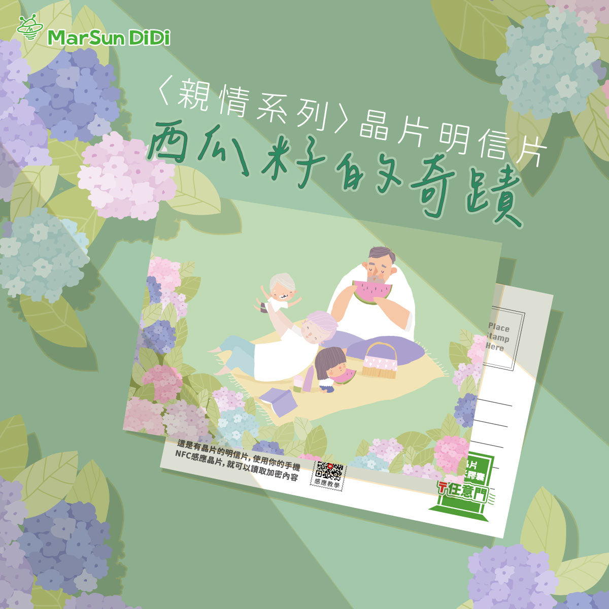 親情系列晶片明信片 - 西瓜籽的奇蹟