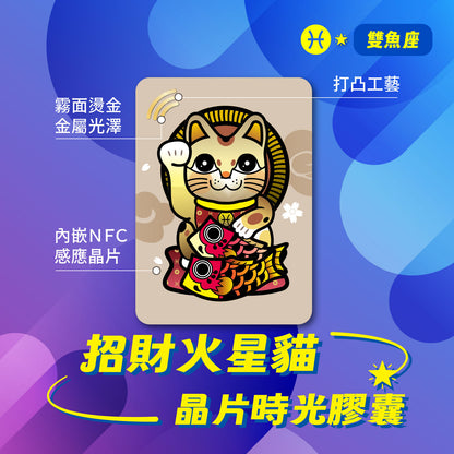 招財火星貓晶片時光膠囊 - 雙魚座