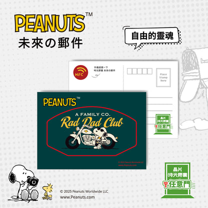 Snoopy Travel Memories Chip Postcard - Wild & Free