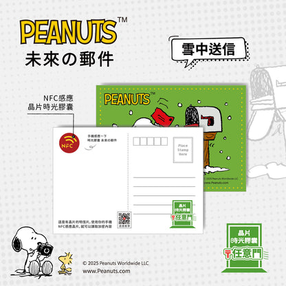 Snoopy Postal Friendship Chip Postcard - Snowmail