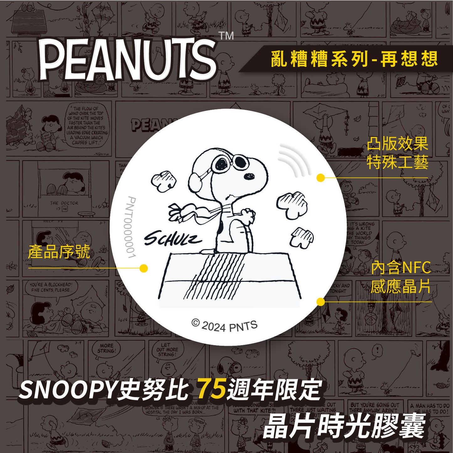 SNOOPY 75th Anniversary Chaos Chip Time Capsule - Think Twice